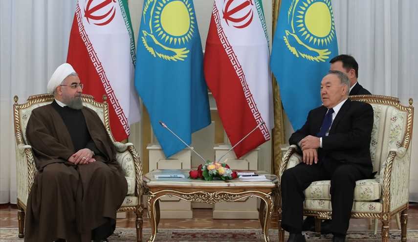 دیدار روحانی با رئیس جمهوری قزاقستان/ تصاویر