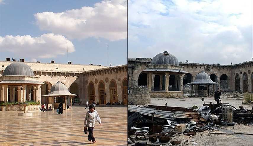 شهر حلب قبل و پس از جنگ | تصاویر