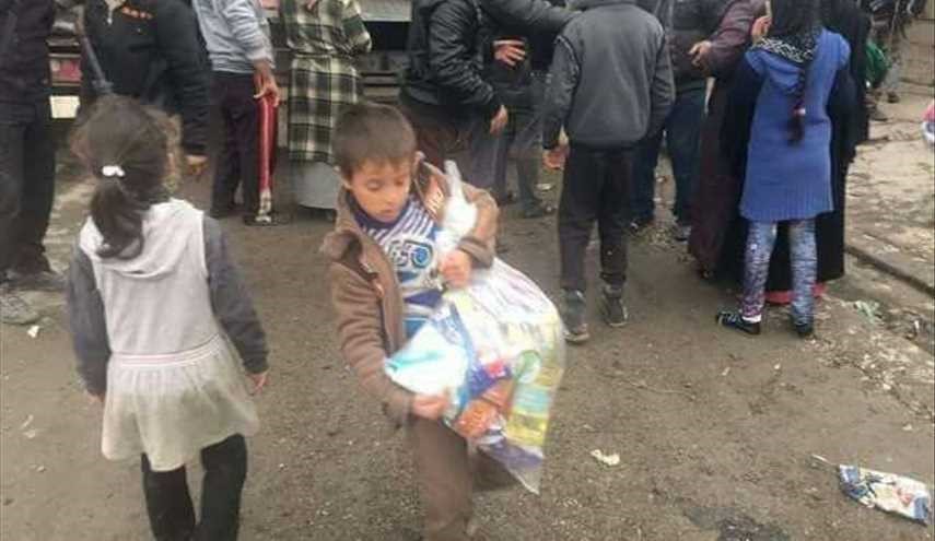 إيصال المساعدات الإنسانية لأهالي الموصل ...
