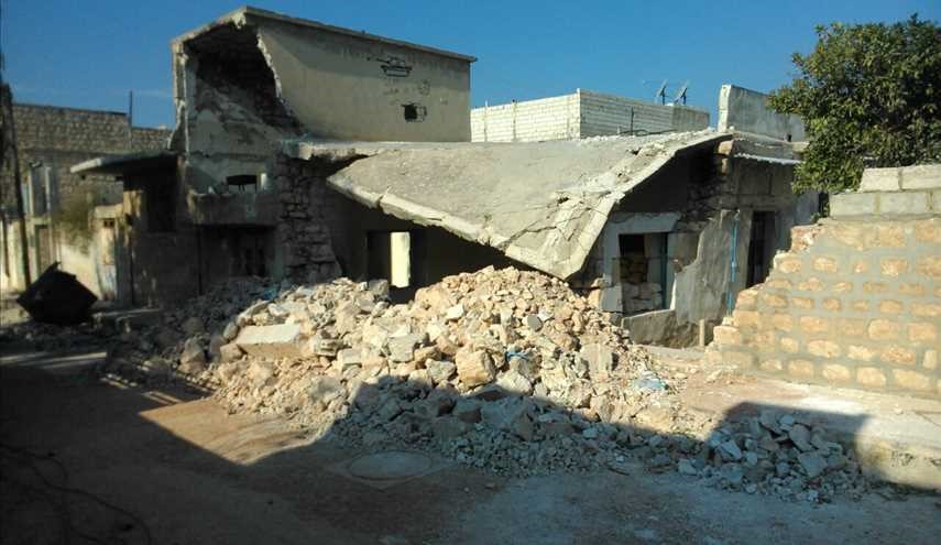 بالصور : الدمار في مدينة الفوعة المحاصرة