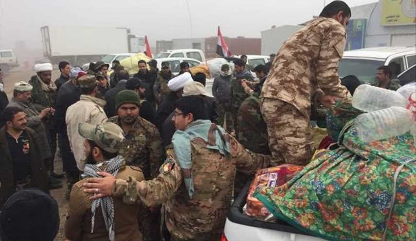 بالصور ..الدعم اللوجستي لقوات الحشد الشعبي العراقي في محافظة بيسان