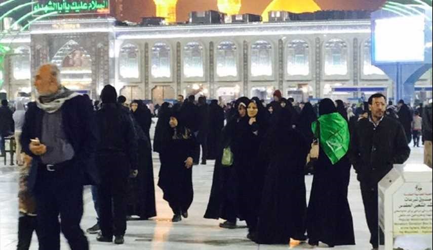 بالصور ..حركة الزائرين بكربلاء المقدسة في الجمعة الأخيرة من السنة الميلادية