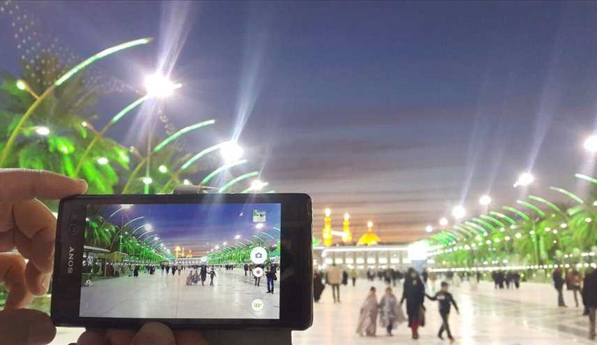 اجمل القطات لمرقدي ابي الفضل العباس واخيه الامام الحسين عليهم السلام في كربلاء المقدسة