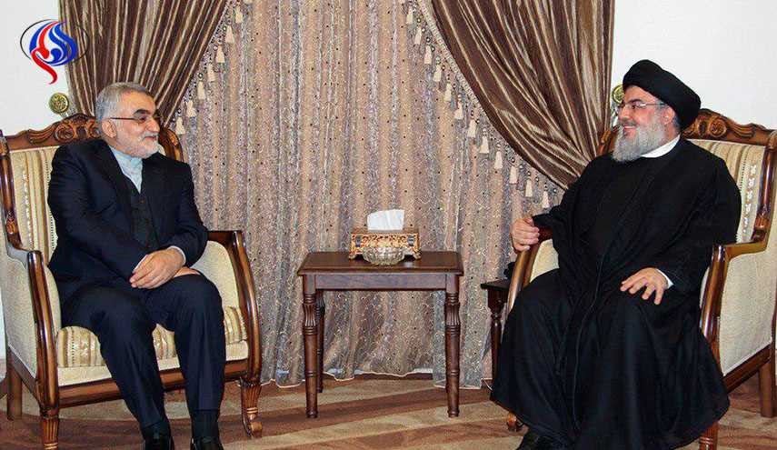 بالصور.. السيد حسن نصر الله يستقبل علاء الدين بروجردي