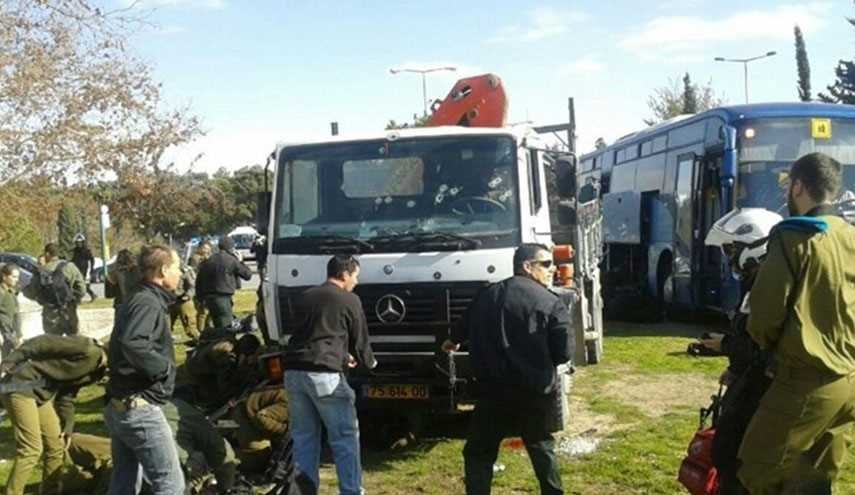 مقتل 4 جنود اسرائيليين واصابة 15 في عملية دهس بالقدس المحتلة +صور