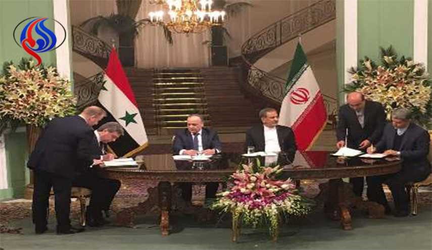 امضای پنج سند همکاری بین ایران و سوریه