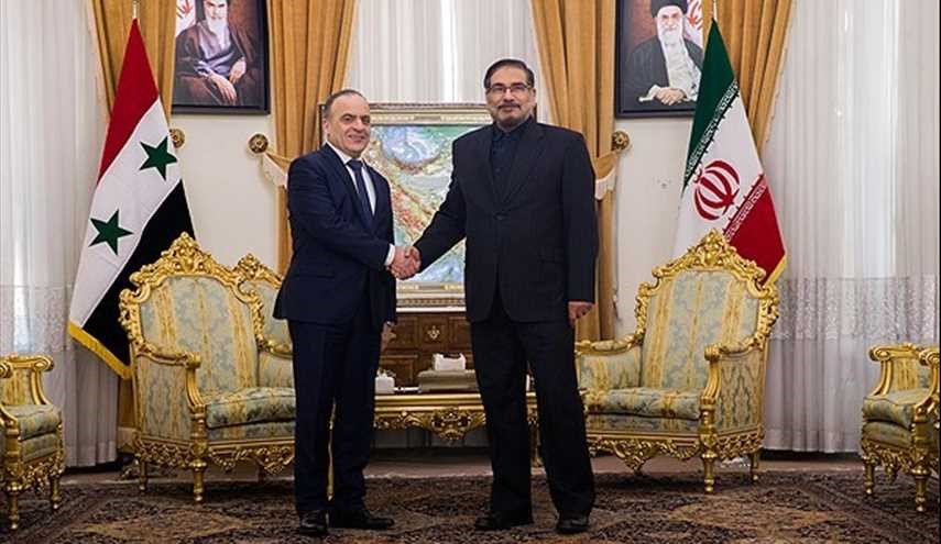 لقاء رئيس الوزراء السوري مع شمخاني