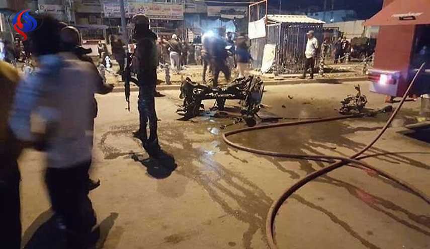 بالصور.. ضحيتين و 8 جرحى في إنفجار أبو دشير جنوبي بغداد