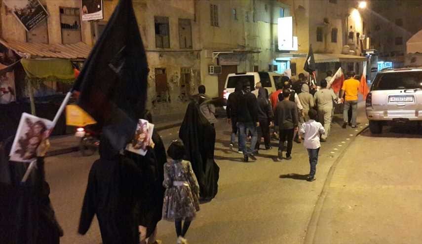 البحرين، منطقة البلاد القديم تشهد مسيرات شعبية منددة بجرائم النظام