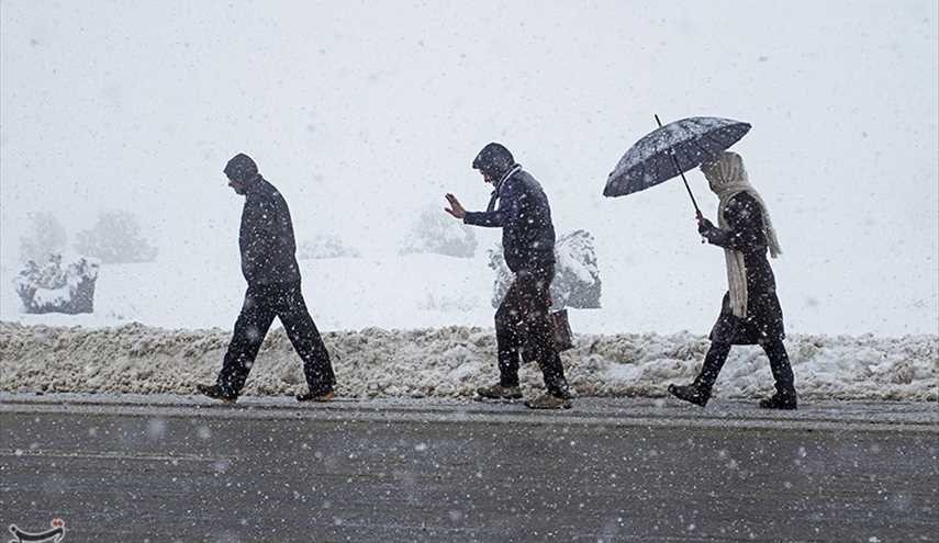 عواصف ثلجية في محور أسدآباد - همدان