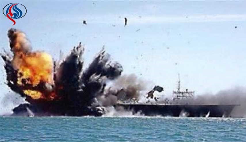ناو سعودی حامل ده‌ها تفنگدار هدف قرار گرفت