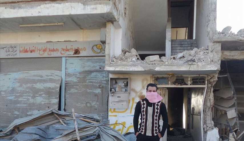صور للدمار الذي أحدثه الإرهابيون في منطقة حران العواميد  قرب محطة تشرين الحرارية بريف دمشق السوري