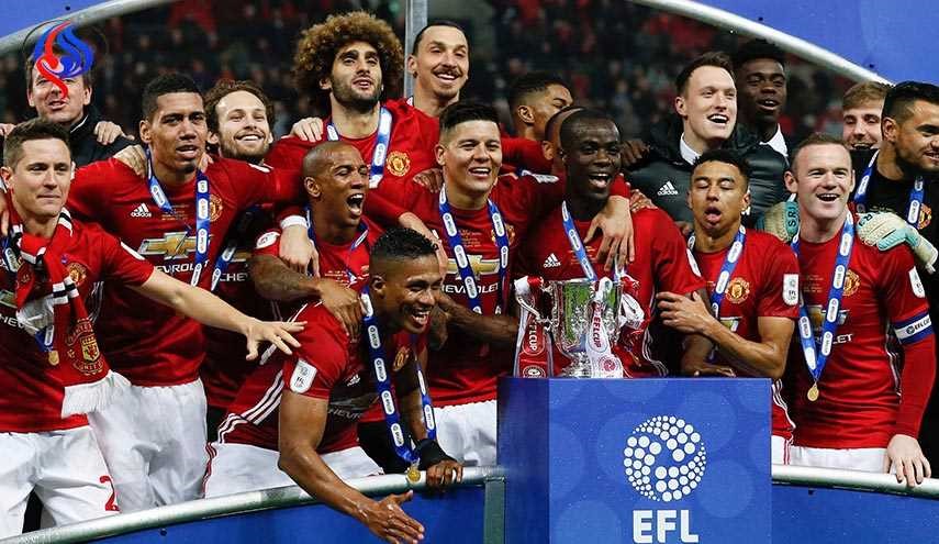 مانشستر يونايتد يتوج بكأس الرابطة الانكليزية