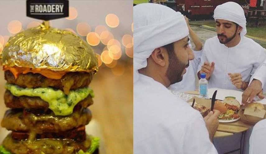 ثمنه يعادل تذكرة من دبي إلى الدوحة.. شاهد ولي عهد دبي يأكل 