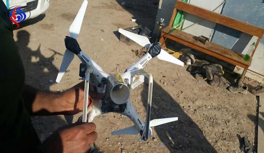 الحشد ينزل طائرة مسيرة لداعش غرب الموصل