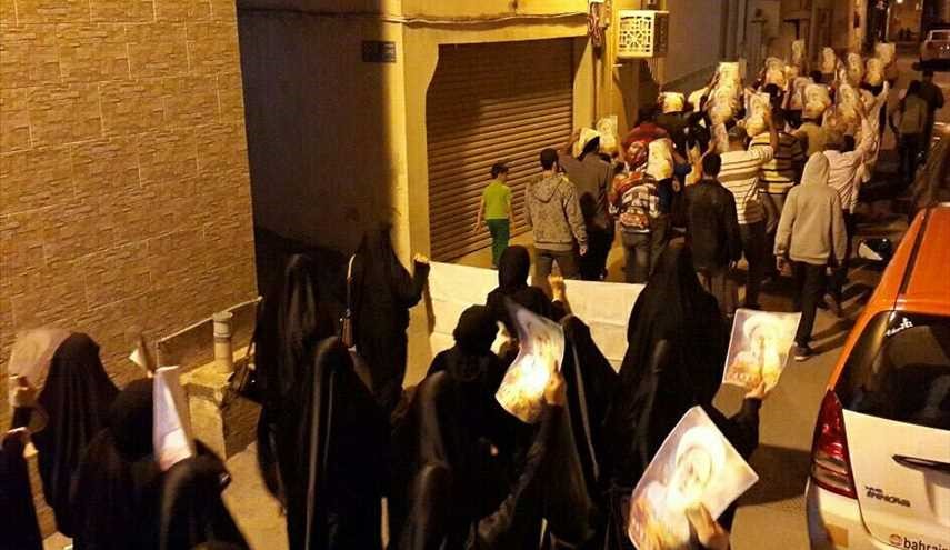 بالصور تظاهرات بالبحرين دفاعا عن آية الله قاسم وتأكيدا على رحيل النظام الخليفي المجرم