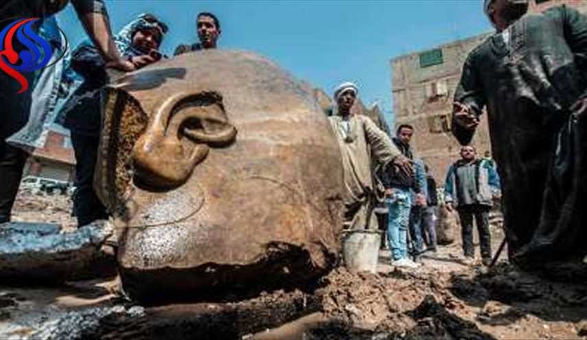 کشف مجسمه 8 متری رامسس دوم در مصر +عکس