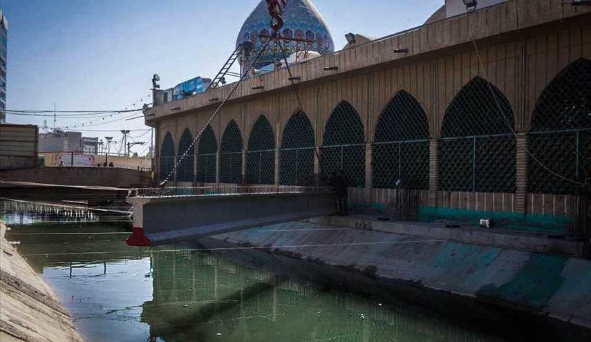 العتبةُ العبّاسية المقدّسة تُباشر بمشروع توسعة مقام الإمام المهدي(عجّل الله فرجه الشريف) بعد الانتهاء من اعمال اعادة صيانة المقام