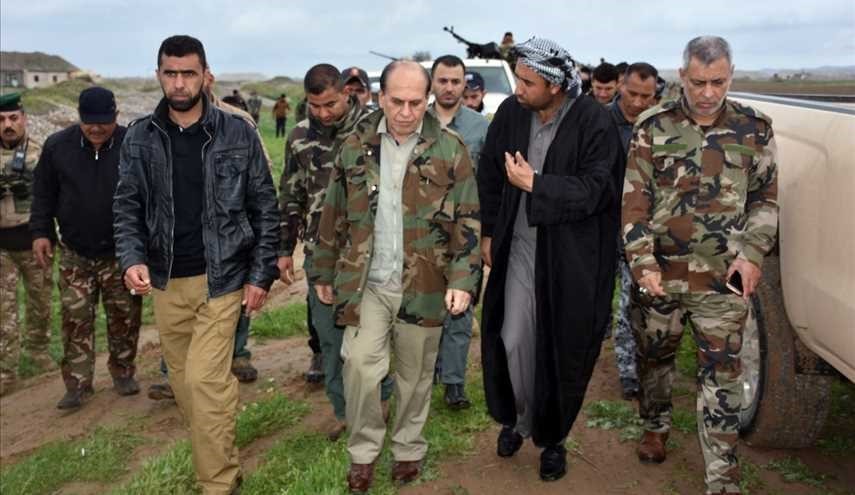 بالصور قائد محور الشمال يتفقد قرية جرداغلي في العراق بعد الهجوم الداعشي ليلة أمس .