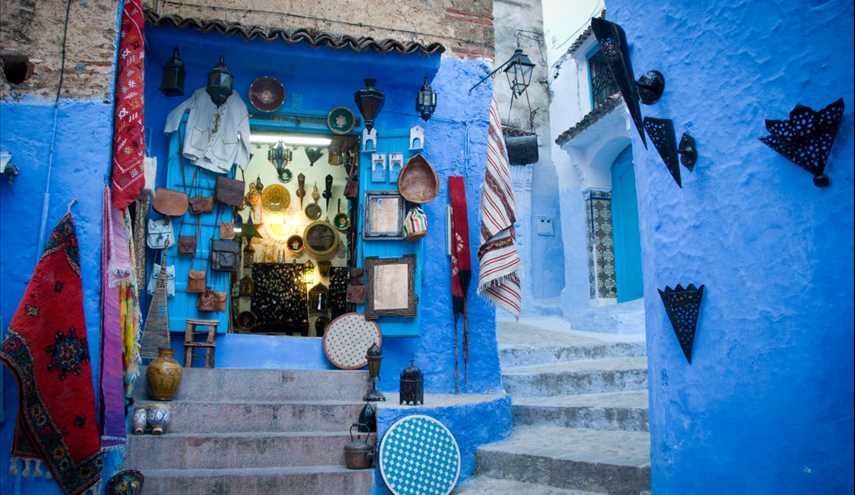 مدينة شفشاون واحة زرقاء على سلسلة جبال الريف، شمال المغرب