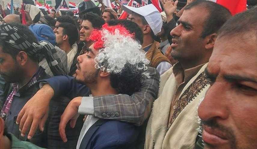 حشود جماهيرية يمنية في ميدان السبعين في الذكرى السنوية الثانية للعدوان السعودي الغاشم على اليمن