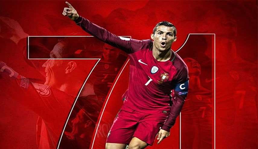 رونالدو به جمع 10 گلزن برتر تاریخ فوتبال ملی رسید