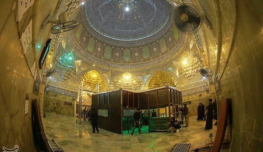 تفكيك الضريح القديم للامامين العسكريين (ع) في سامراء