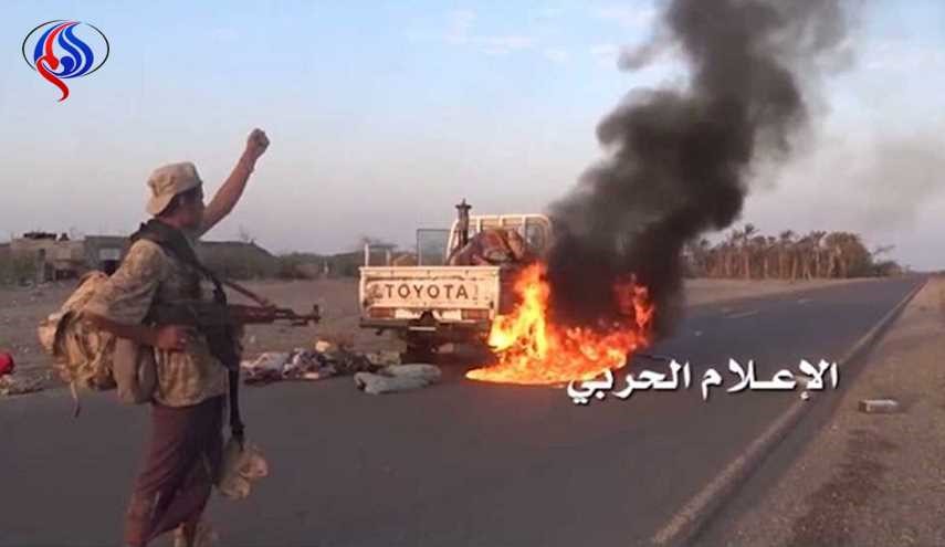 تطهير مواقع جبل النار شرق المخأ من قوى الغزو والمرتزقة