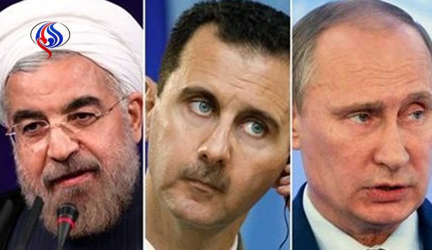دیدار بشار اسد با روحانی و پوتین