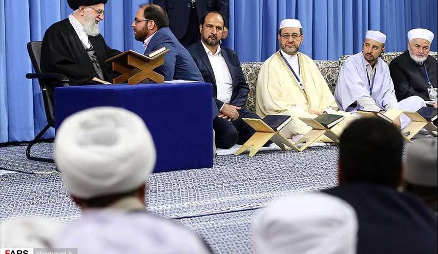 لقاء المشتركين في مسابقة القرآن العالمية مع الإمام الخامنئي