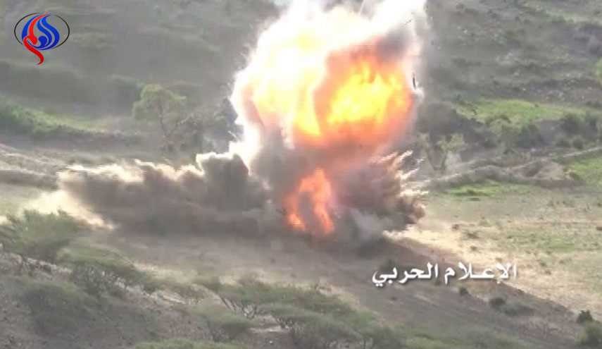 قتلى بتدمير مدرعة للعدوان في الجوف وقصف تجمعات المرتزقة في مأرب
