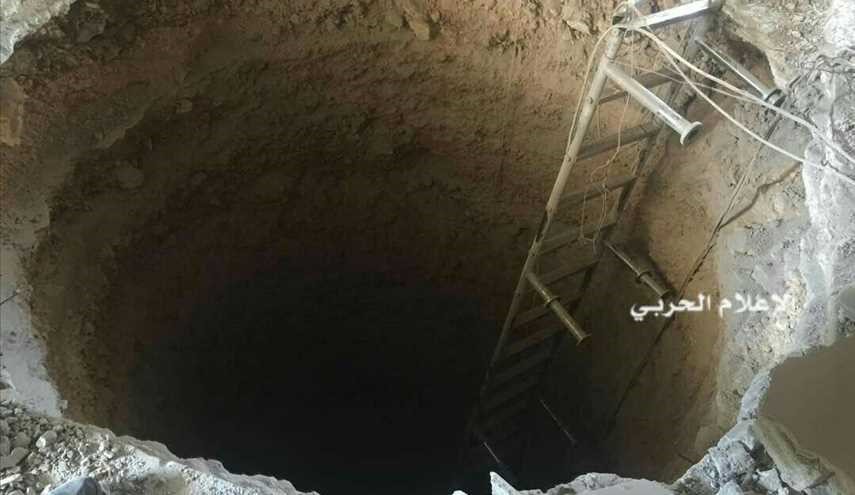 بالصور ..الجيش السوري يكتشف نفقا بطول 500 م يربط بلدتي بقين ومضايا في ريف دمشق