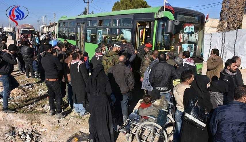 آغاز انتقال افراد مسلح از منطقه‌ای در ریف دمشق