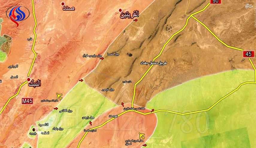 ارتفاعات مشرف بر جاده تدمر - بغداد در کنترل ارتش سوریه