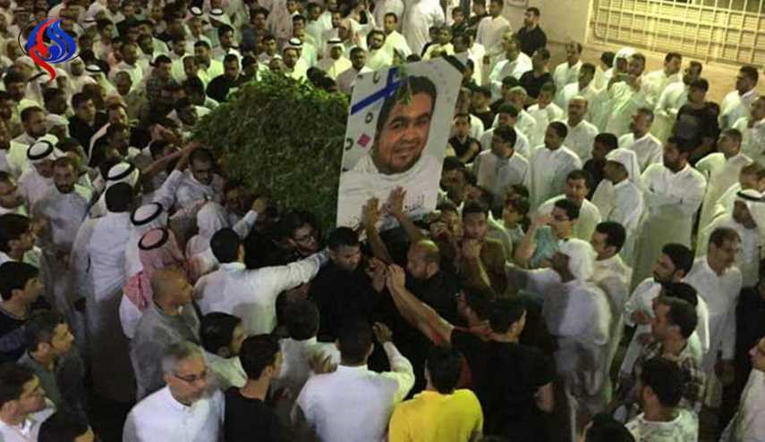 بالصور.. القطيف تشيع شهيدا والقوات السعودية تواصل اعتداءاتها بالعوامية