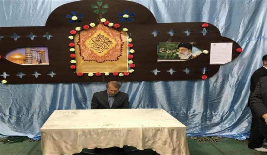 رییس مجلس شورای اسلامی پای صندوق رای در قم