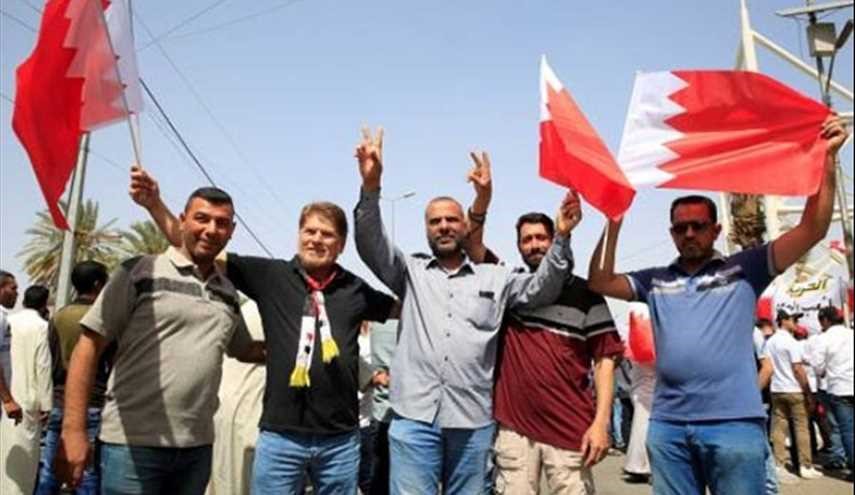 احتجاجات العراقية ضد نظام المنامة أمام السفارة البحرينية