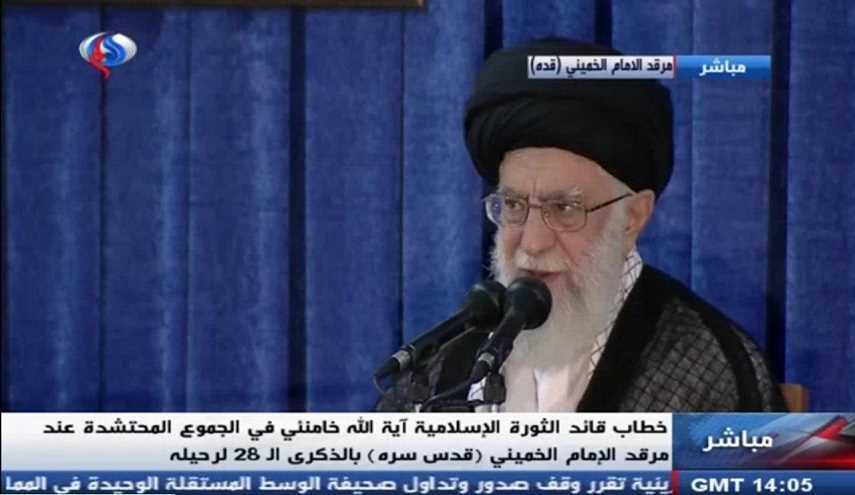 بدء مراسم إحياء ذكرى رحيل الإمام الخميني بكلمة قائد الثورة الإسلامية
