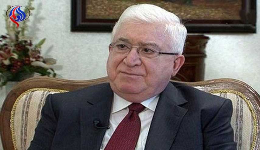 الرئيس العراقي يدين بشدة الهجومين الارهابيين في طهران