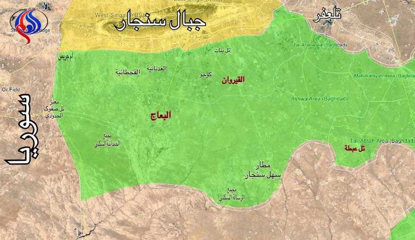 شاهد بالصورة: خريطة للحشد الشعبي للشريط الحدودي مع سوريا