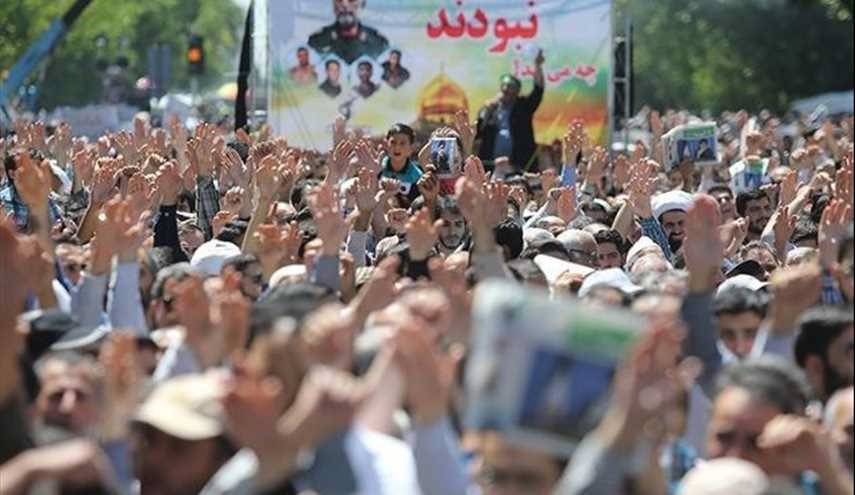تشييع شهداء الهجومين الارهابيين في طهران