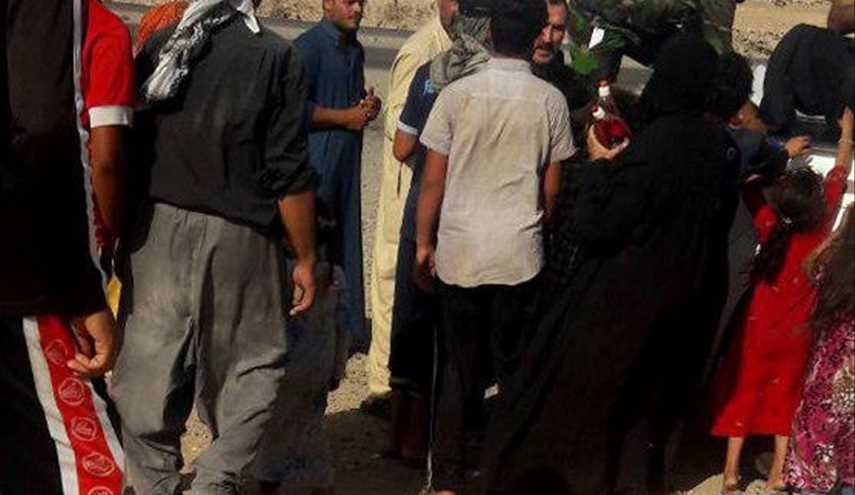 تقديم المساعدات الغذائية لقوات الحشد الشعبي العراقي وللنازحين في جبال مكحول والمزرعة