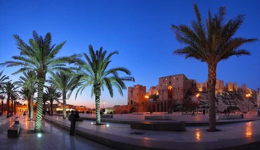 قلعة مدينة حلب التاريخية السورية