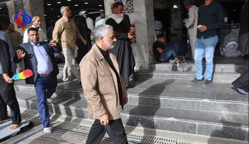 سردارسلیمانی بازیارت کربلا به استقبال شب قدررفت+تصاویر