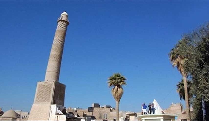 مابقي من مأذنة الحدباء في الموصل