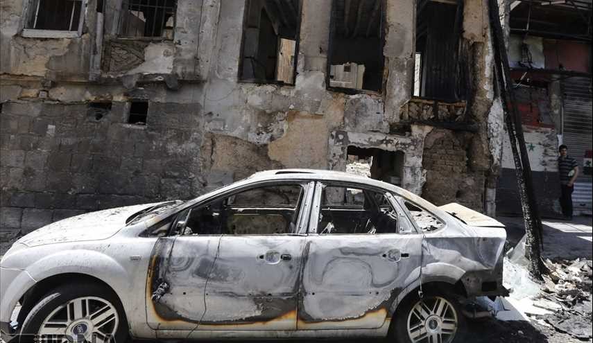 انفجار ارهابي في ساحة التحرير في دمشق
