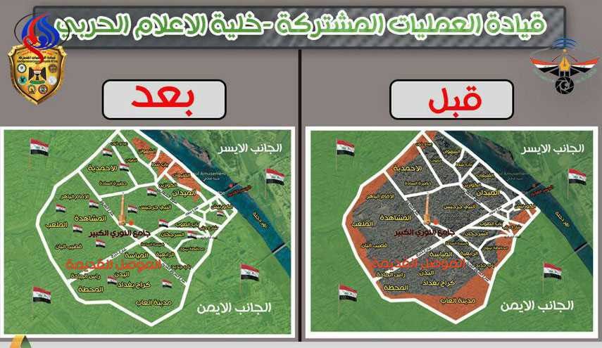 صورة للمدينة القديمة للموصل قبل وبعد التحرير.. وقتل انتحاريين