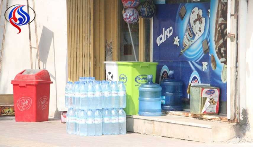 آب معدنى هاى جلوى مغازه‌ها را نخرید+تصاویر