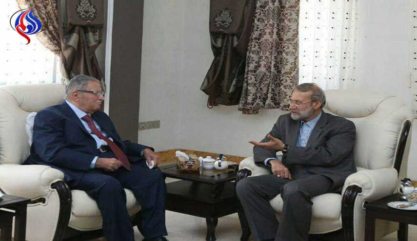 لاريجاني يستقبل طالباني في مستهل زيارته لطهران