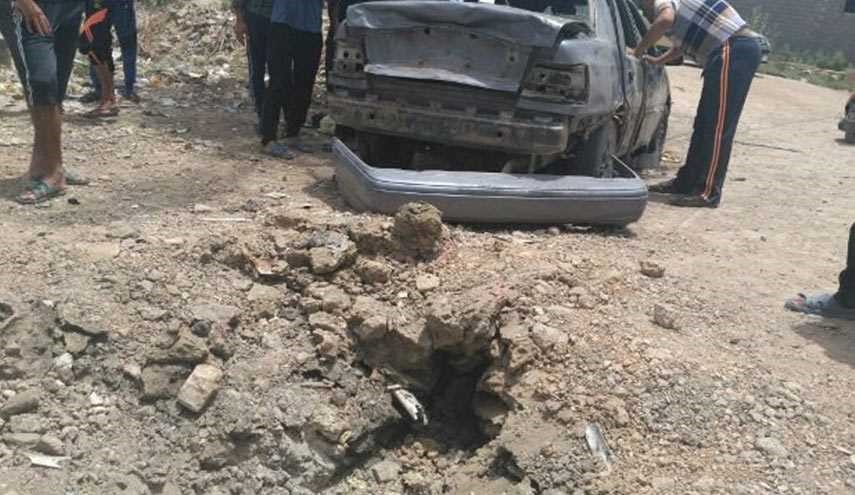 بالصور.. ما خلفه سقوط الصاروخ شمال شرقي كربلاء
